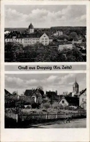 Ak Droyßig im Burgenlandkreis, Teilansichten