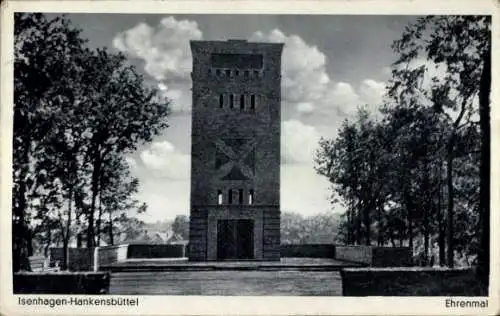Ak Isenhagen Hankensbüttel in Niedersachsen, Ehrenmal