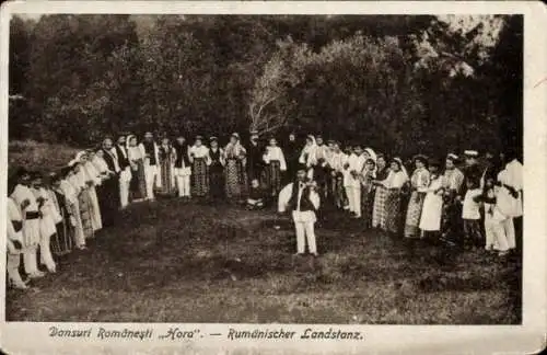 Ak Hora, Rumänischer Landstanz, Rumänische Tracht