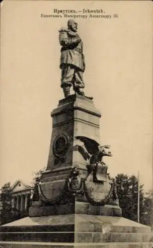 Ak Irkutsk Russland, Alexander III.-Denkmal