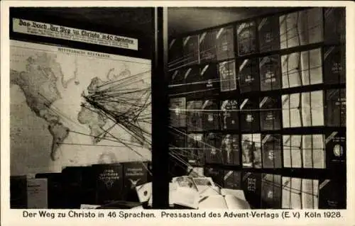Ak Köln am Rhein, Weg zur Christo in 46 Sprachen, Ostdeutsche Verbandskonferenz 1928