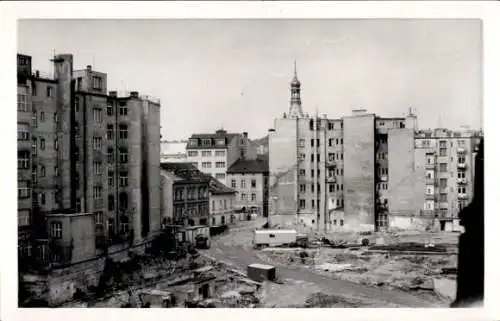 Foto Ak Praha Prag Tschechien, Zerstörte Häuser, Zerstörungen