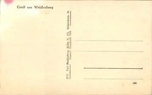 Ak Dobiegniew Woldenberg Neumark Ostbrandenburg, Gesamtansicht