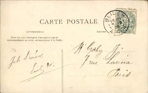 Ak Blida Algerian, Musik des 1. Tirailleurs-Regiments