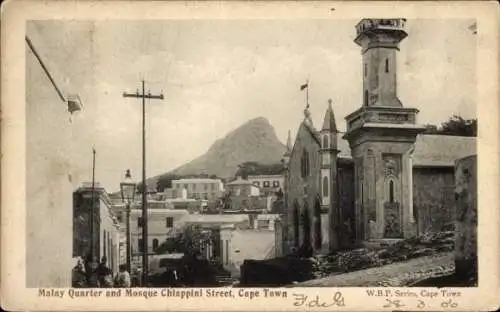 Ak Cape Town Kapstadt Südafrika, Malay-Viertel, Moschee, Chiappini-Straße