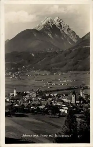 Ak Schwaz in Tirol, Panorama, Vomp, Mittagspitze