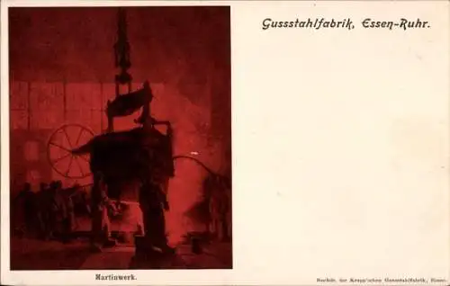 Ak Essen im Ruhrgebiet, Gussstahlfabrik, Martinwerk