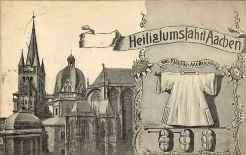 Ak Aachen, Heiligtumsfahrt, Dom, Das Kleid der Muttergottes