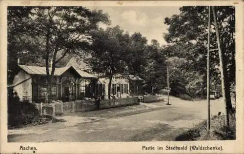 Ak Aachen, Stadtwald, Waldschenke