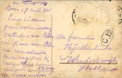 Ak Bonn am Rhein, Gesamtansicht