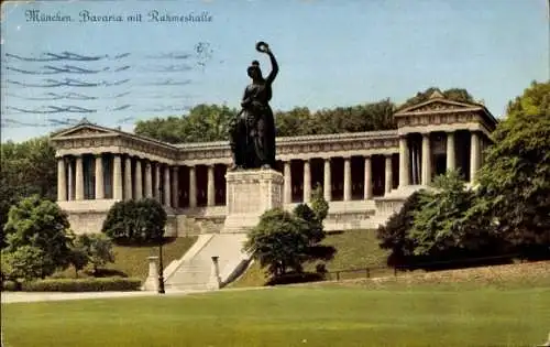 Ak München, Bavaria, Ruhmeshalle