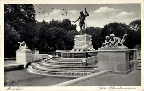 Ak München, Vater Rheinbrunnen