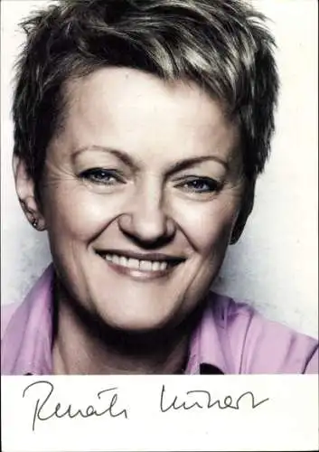 Foto Ak Fraktionsvorsitzende Renate Künast, Bündnis 90 Die Grünen, Autogramm