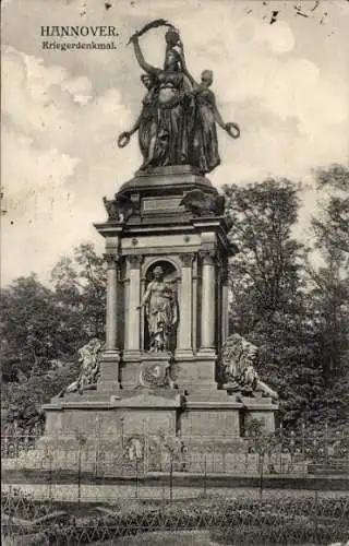 Ak Hannover in Niedersachsen, Kriegerdenkmal