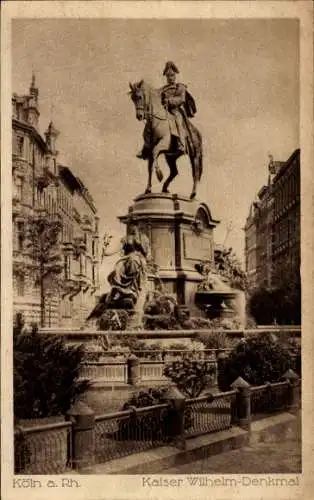 Ak Köln am Rhein, Kaiser Wilhelm-Denkmal