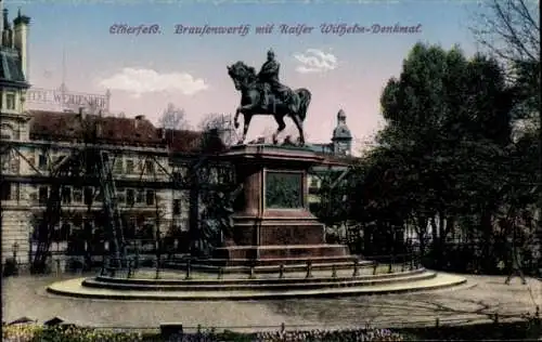 Ak Elberfeld Wuppertal, Brausenwert, Kaiser Wilhelm Denkmal