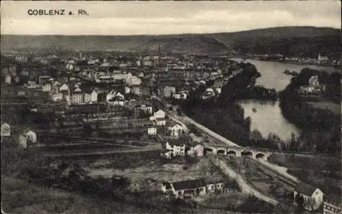 Ak Koblenz am Rhein, Panorama