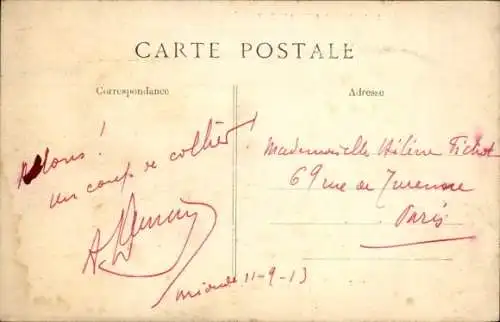 Ak Auvergne, Tänzer in Trachten