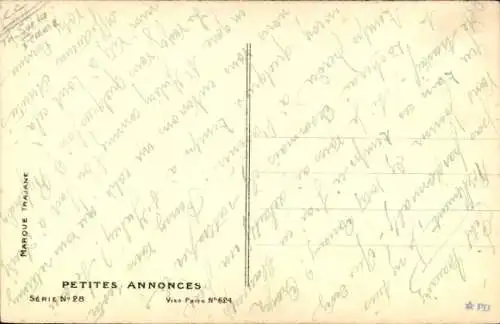 Künstler Ak Junge Frau mit Hut, Midinette