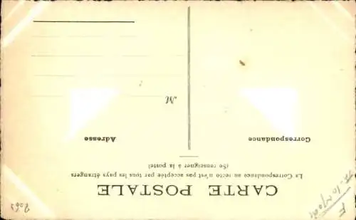 Ak Dame mit Hochsteckfrisur