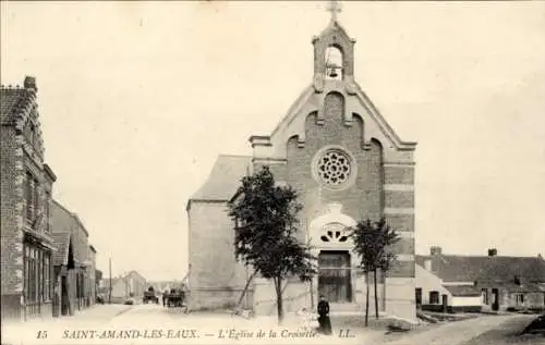 Ak Saint Amand les Eaux Nord, l'Eglise de la Croisette