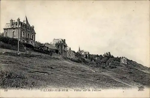 Ak Villers sur Mer Calvados, Villas sur la Falaise