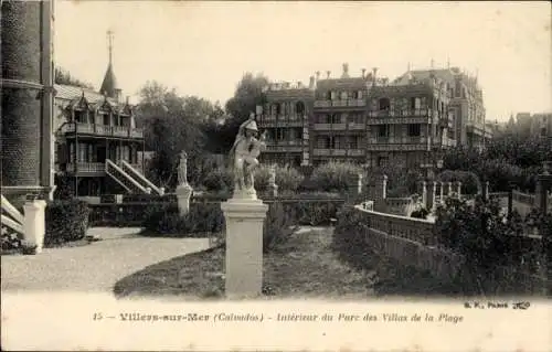 Ak Villers sur Mer Calvados, Interieur du Parc des Villas de la Plage