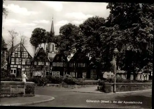 Ak Gütersloh in Westfalen, Apostelkirche