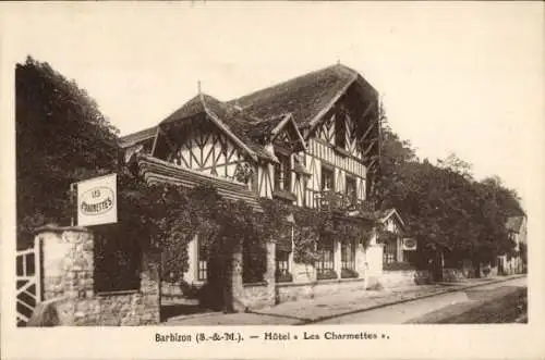 Ak Barbizon Seine et Marne, Hotel Les Charmettes