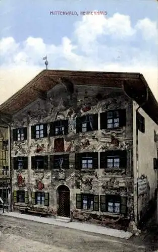Ak Mittenwald in Oberbayern, Neunerhaus