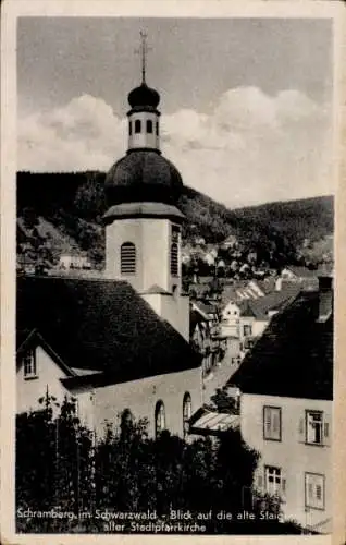 Ak Schramberg im Schwarzwald, Alte Stadtpfarrkirche, Turm