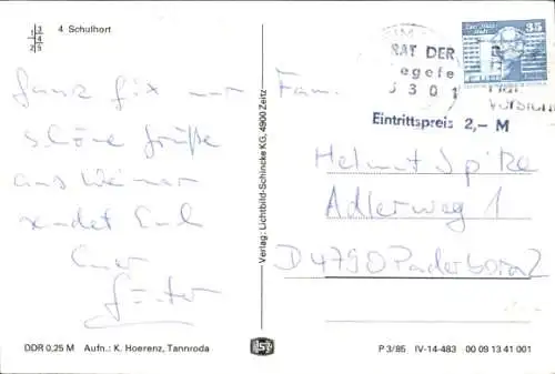 Ak Legefeld Weimar in Thüringen, Teilansichten, Schulhort