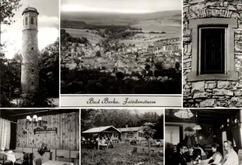 Ak Bad Berka in Thüringen, Panorama, Friedensturm, Friedensturmbaude, Innenansicht