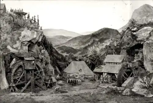 Ak Frohnau Annaberg Buchholz im Erzgebirge, Schnitzmodell, erbaut von Joh. Meier
