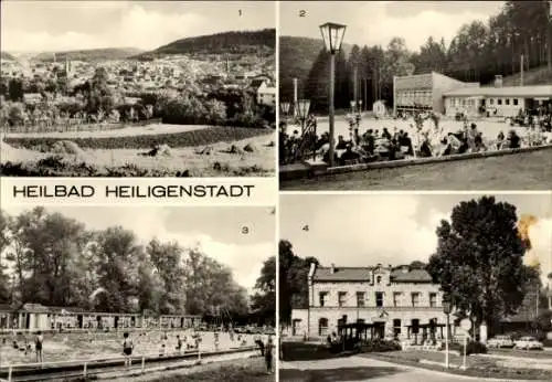 Ak Heilbad Heiligenstadt Eichsfeld Thüringen, Panorama, Naherholungszentrum, Schwimmbad, Bahnhof