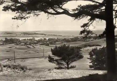 Ak Insel Hiddensee in der Ostsee, Panorama