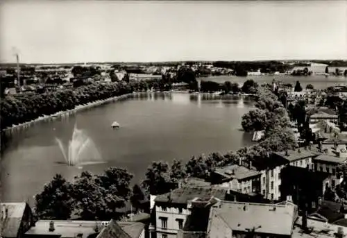 Ak Schwerin in Mecklenburg, Pfaffenteich und Ziegelsee