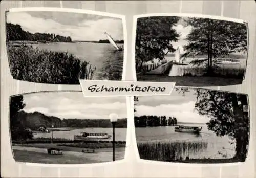 Ak Wendisch Rietz in der Mark, Schwarzhorn am Scharmützelsee, Teilansichten