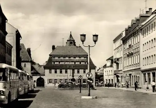 Ak Bad Schandau Sächsische Schweiz, Markt, Busse