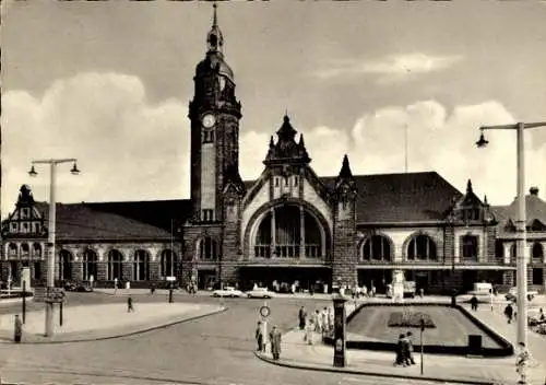 Ak Krefeld am Niederrhein, Hauptbahnhof