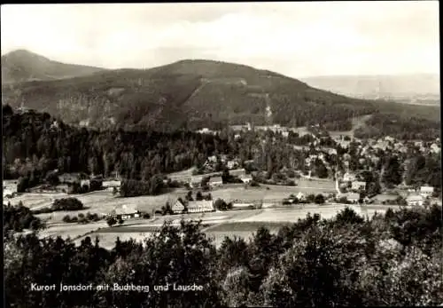 Ak Jonsdorf in der Oberlausitz Sachsen, Totalansicht, Buchberg, Lausche