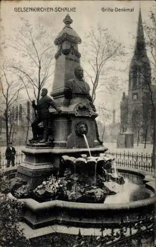 Ak Schalke Gelsenkirchen im Ruhrgebiet, Grillo-Denkmal