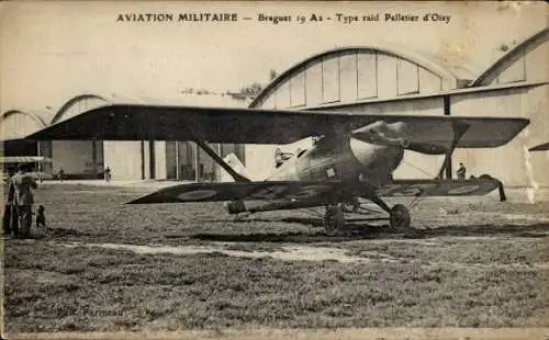 AK Französisches Militärflugzeug, Breguet 19 A2