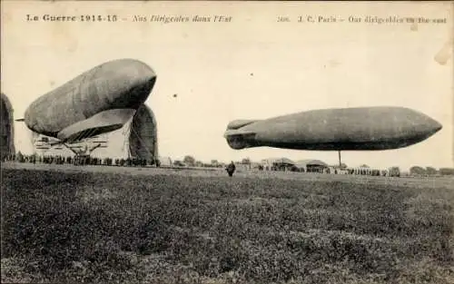 Ak-Krieg 1914-15, französisches Luftschiff im Osten