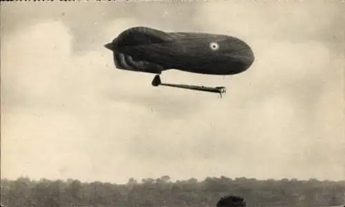 Foto Ak Französischer Militärballon