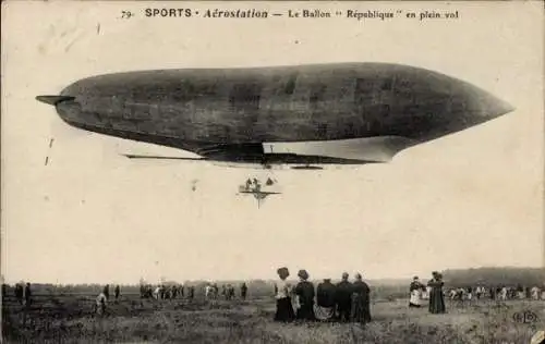 Ak Luftschiff Republique, Zeppelin