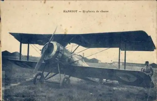 Ak Französisches Militärflugzeug Hanriot