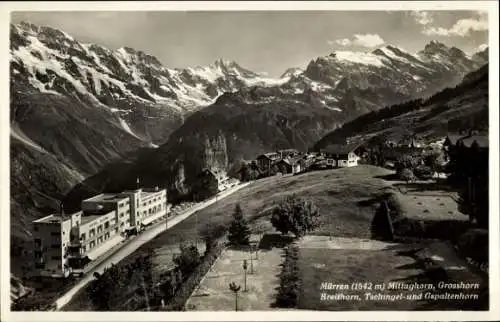 Ak Mürren Kanton Bern, Mittaghorn, Großhorn, Breithorn