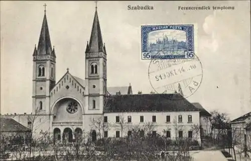 Ak Szabadka Subotica Serbien, Kirche