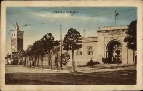 Ak Karthago Tunis Tunesien, Blick auf die Kasbah